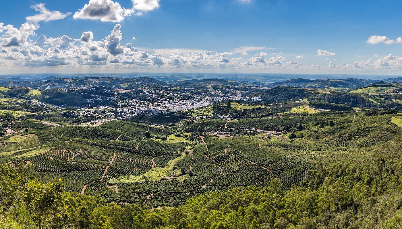 Vista panorâmica do alto da serra em Serra Negra